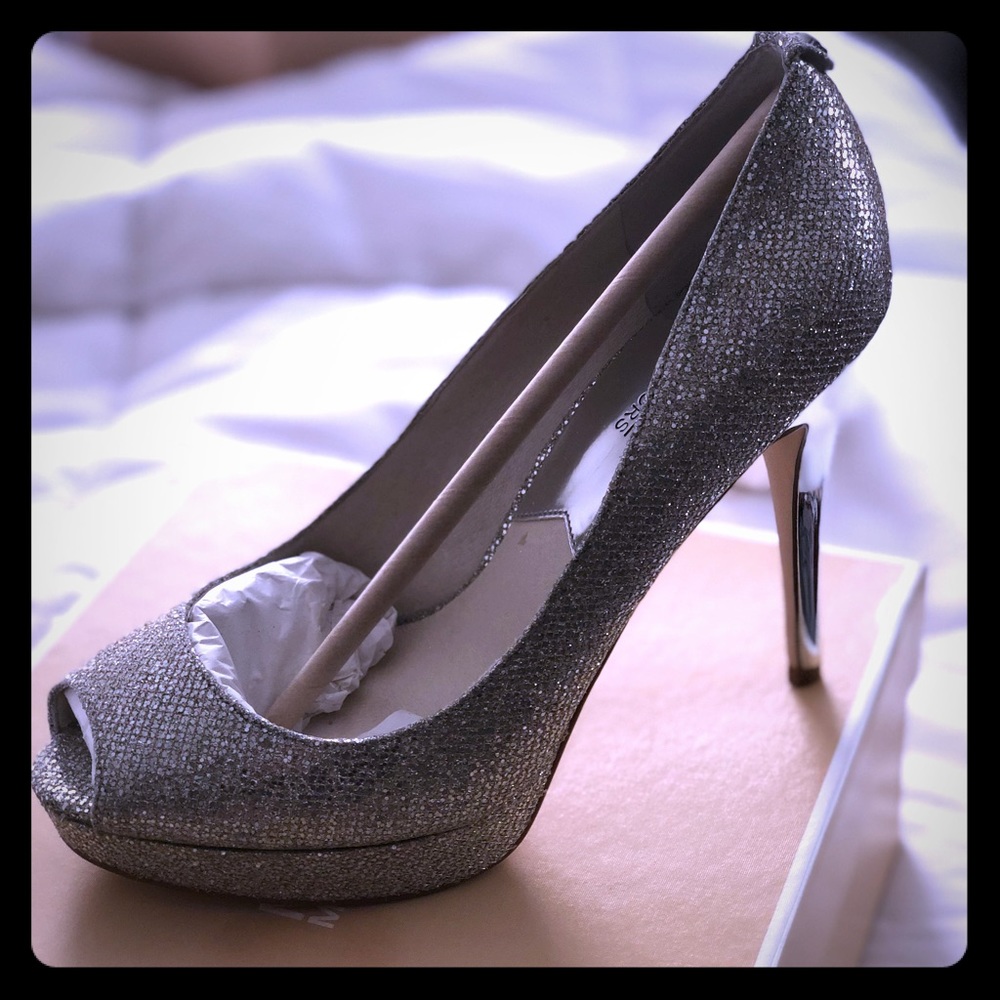 Michael Kors York Platform: Silver